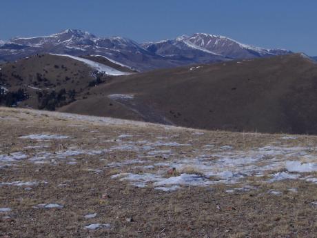 Looking NW to the Continental Divide, photo by Rick Baugher
