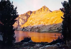 Sapphire Lake at sunrise