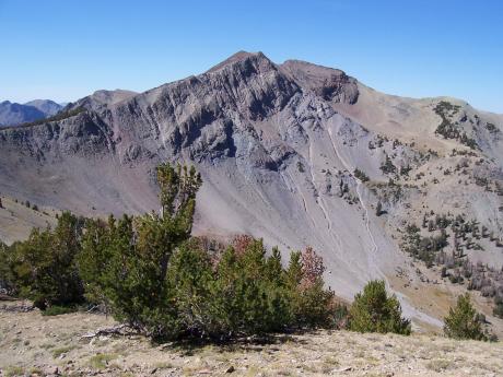 View West to Alta Peak, photo by Rick Baugher